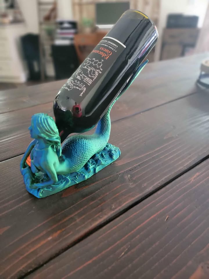 3d printed Mermaid Wine Holder