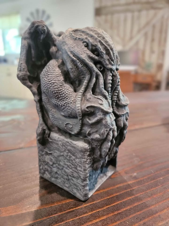 3d Printed Dice Tower - Cthulhu
