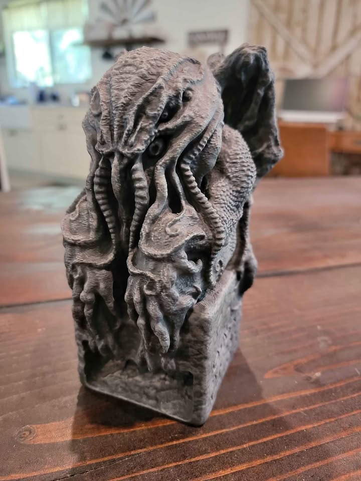 3d Printed Dice Tower - Cthulhu