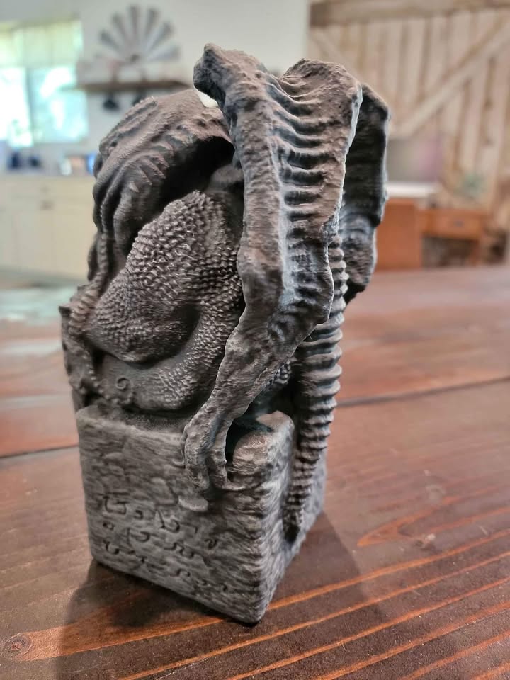 3d Printed Dice Tower - Cthulhu