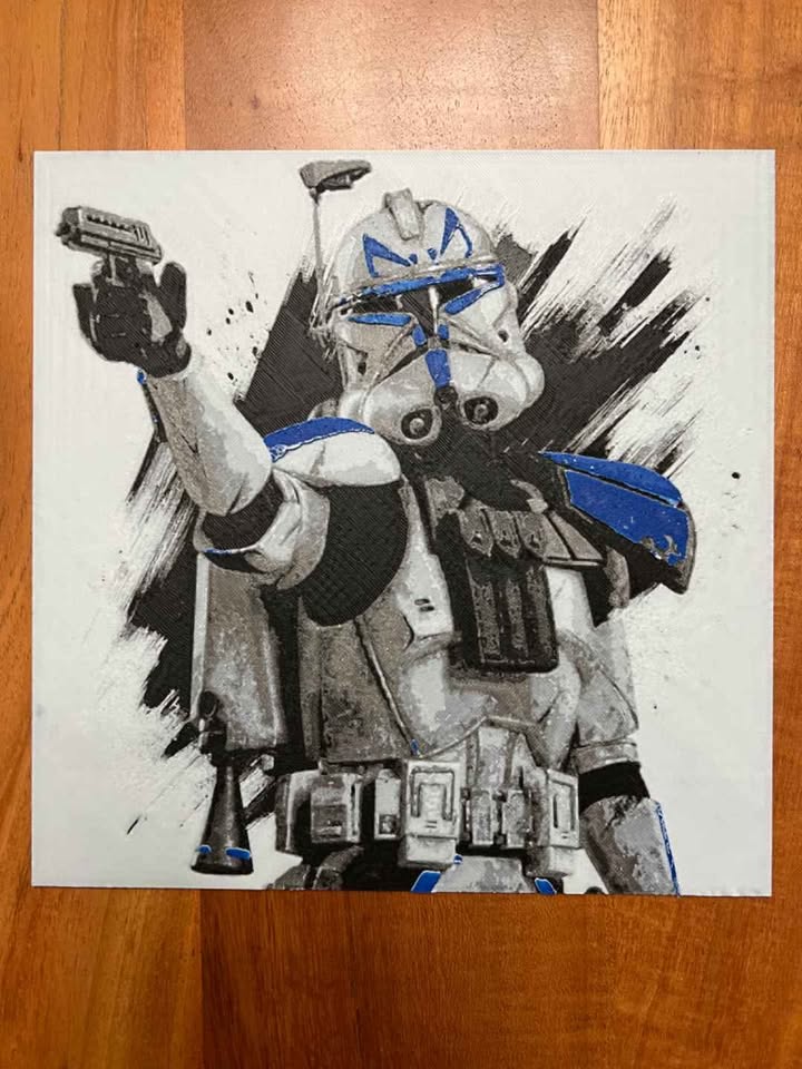 3D Printed Star Wars Paintings