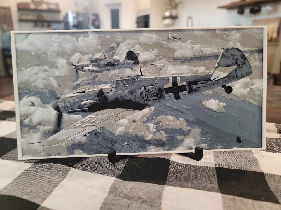 3d Printed WWII Plane Paintings