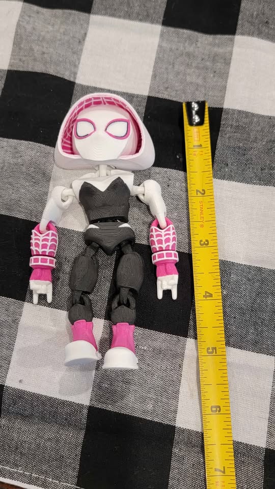 3D Printed Gwen - Spiderverse