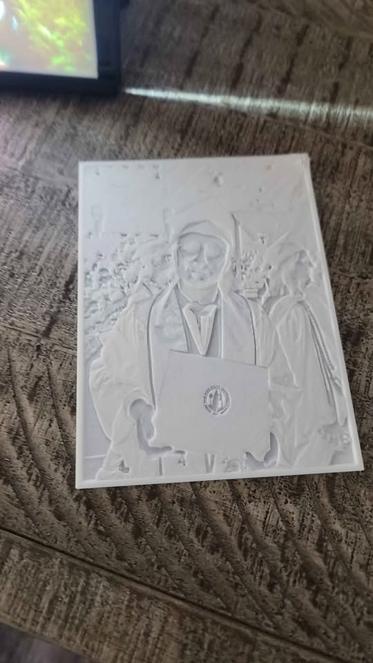 Lighted Lithopane Frame w/Picture