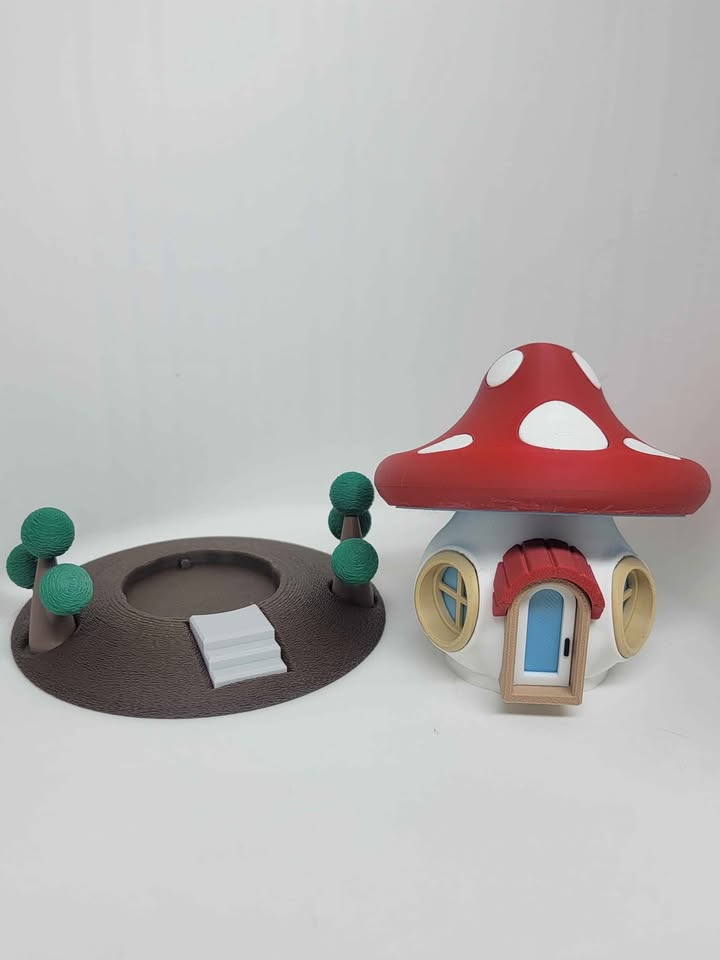 Glow-in-the-Dark Mushroom House