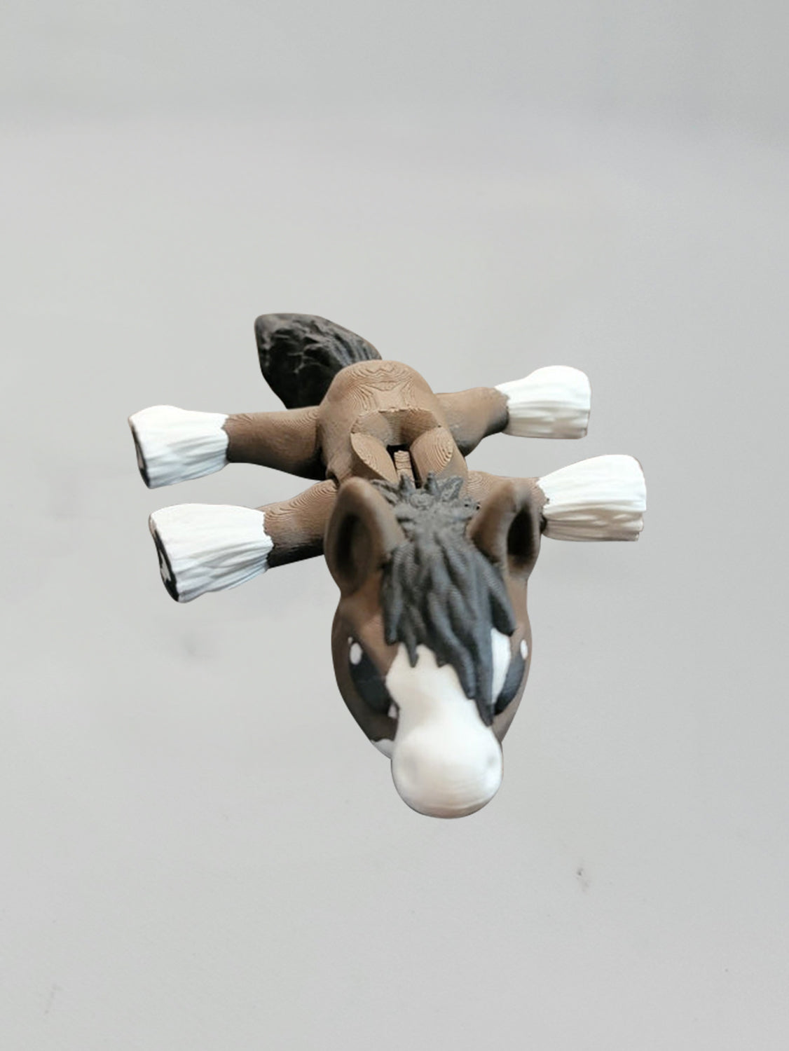 Brown and White Clydesdale