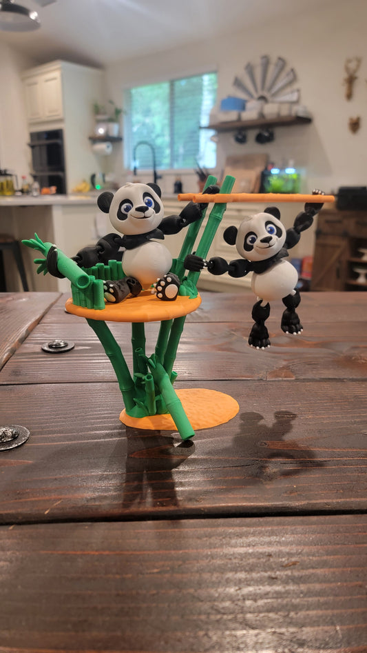 Panda Playset with Bamboo Treehouse