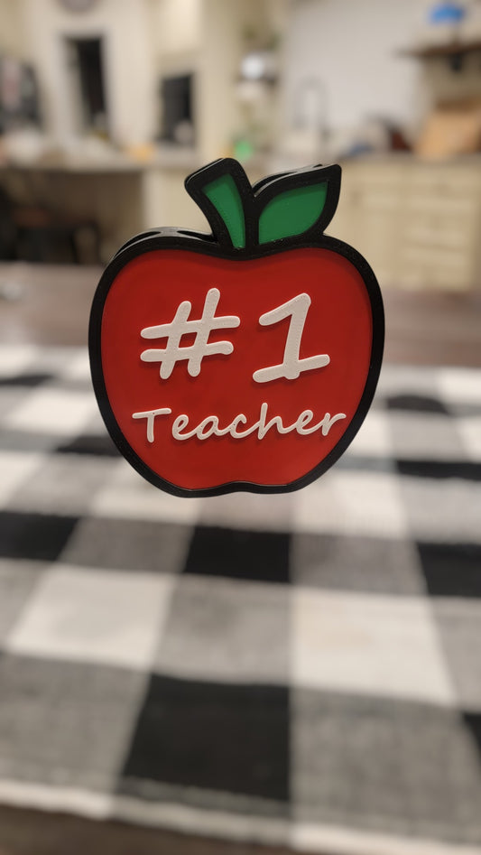 Teacher Apple Pen Holder