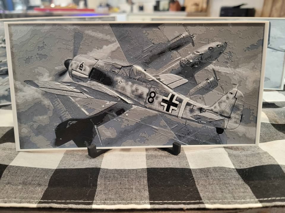 3d Printed WWII Plane Paintings