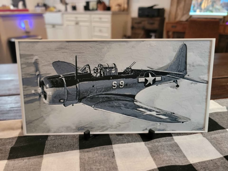 3d Printed WWII Plane Paintings