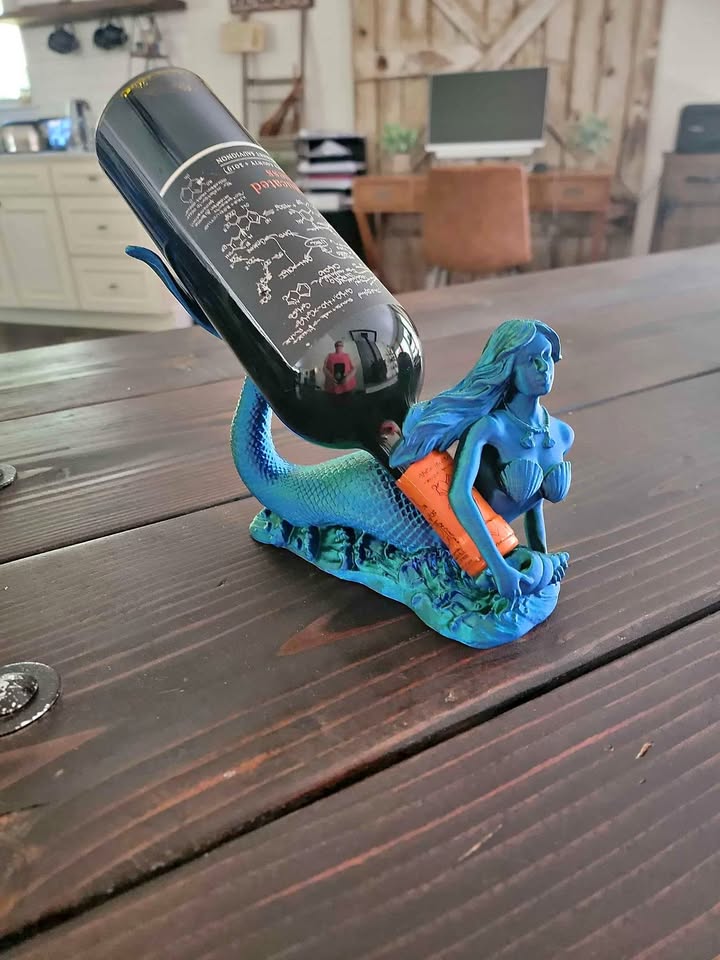 3d printed Mermaid Wine Holder