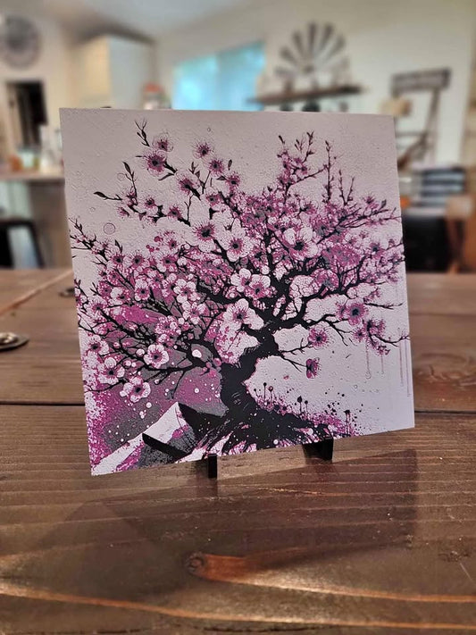 3d Printed Painting - Cherry Blossom Tree
