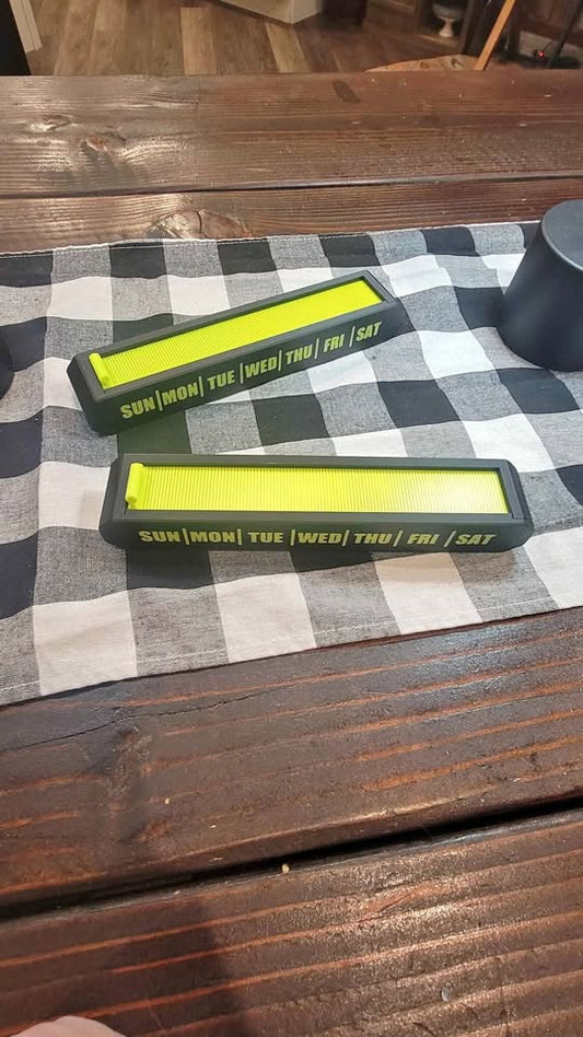 3d Printed Rolling Top Pill Organizer