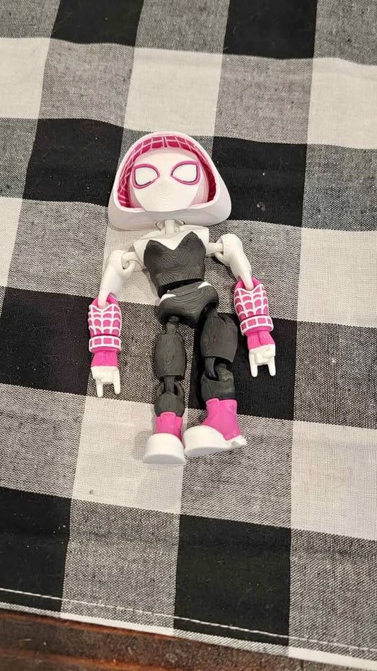 3D Printed Gwen - Spiderverse
