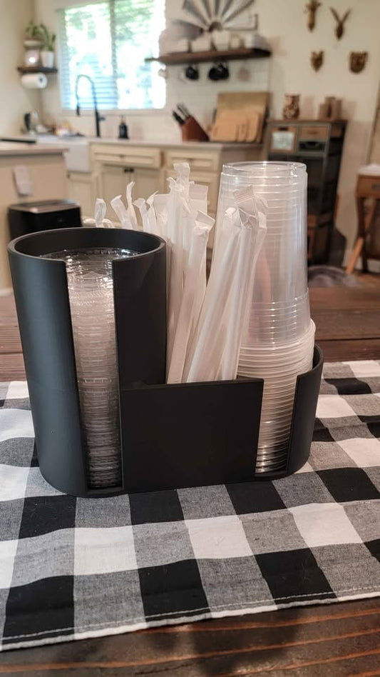 Plastic Cup and Lid Organizer