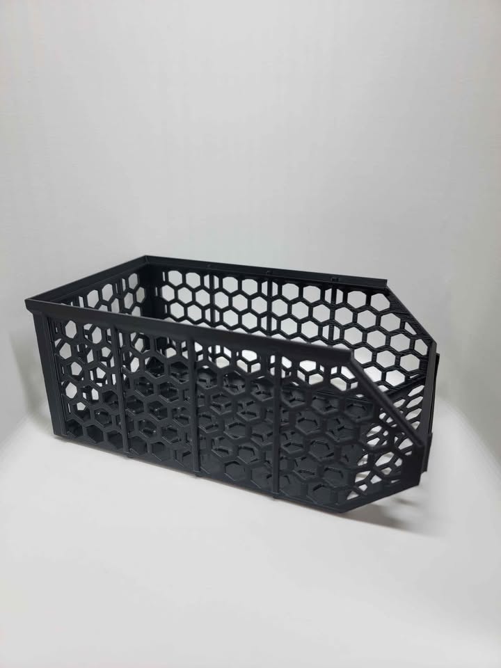Hex-Style Stackable Storage Bins - Set of 2
