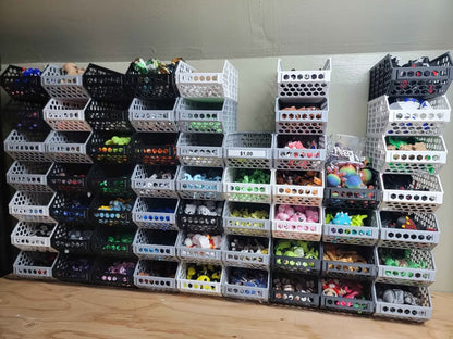 Hex-Style Stackable Storage Bins - Set of 2