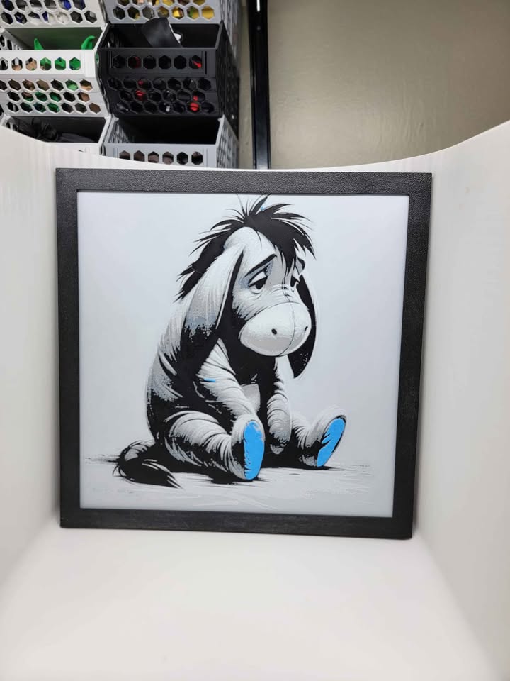 3D Printed Winnie the Pooh Character Paintings
