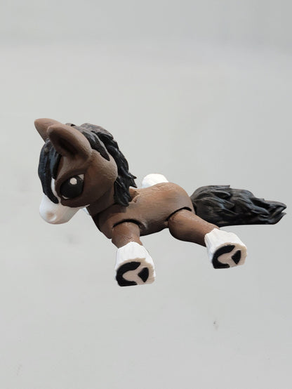 Brown and White Clydesdale