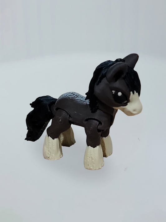 Brown and Tan Clydesdale